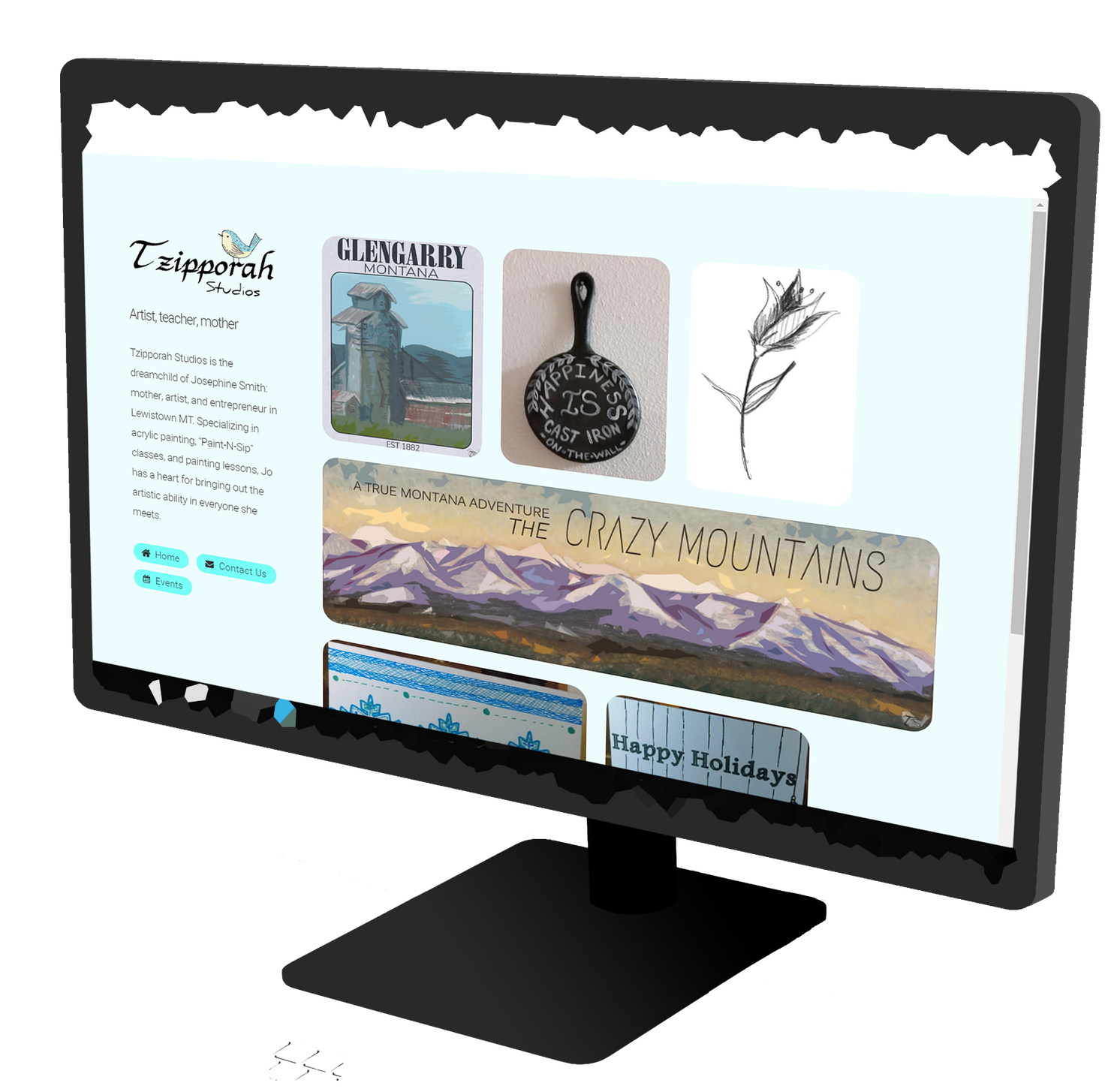 Tzipporah Studios Website Business Card